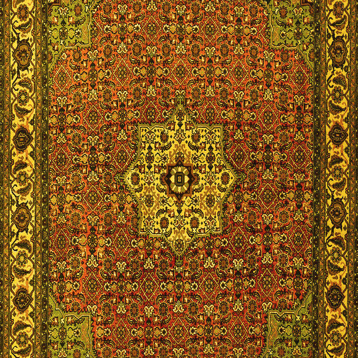 Machine Washable Persian Yellow Traditional Rug, wshtr2218yw