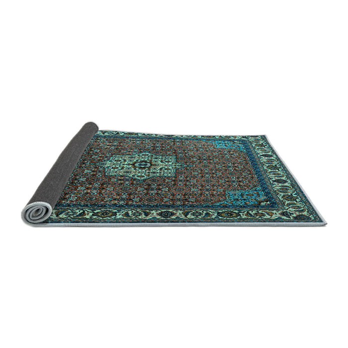 Sideview of Persian Light Blue Traditional Rug, tr2218lblu