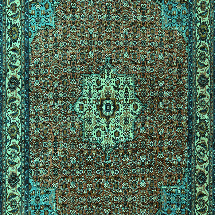 Machine Washable Persian Turquoise Traditional Area Rugs, wshtr2218turq