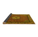 Sideview of Persian Yellow Traditional Rug, tr2218yw