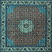 Square Persian Light Blue Traditional Rug, tr2218lblu