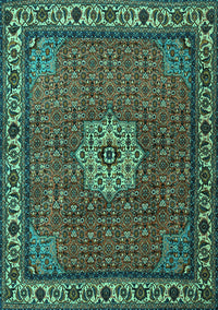 Persian Turquoise Traditional Rug, tr2218turq