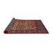 Sideview of Traditional Brown Persian Rug, tr2219