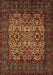 Machine Washable Persian Brown Traditional Rug, wshtr2219brn