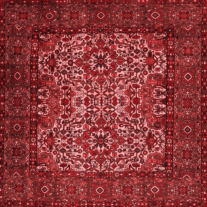 Machine Washable Persian Red Traditional Rug, wshtr2219red