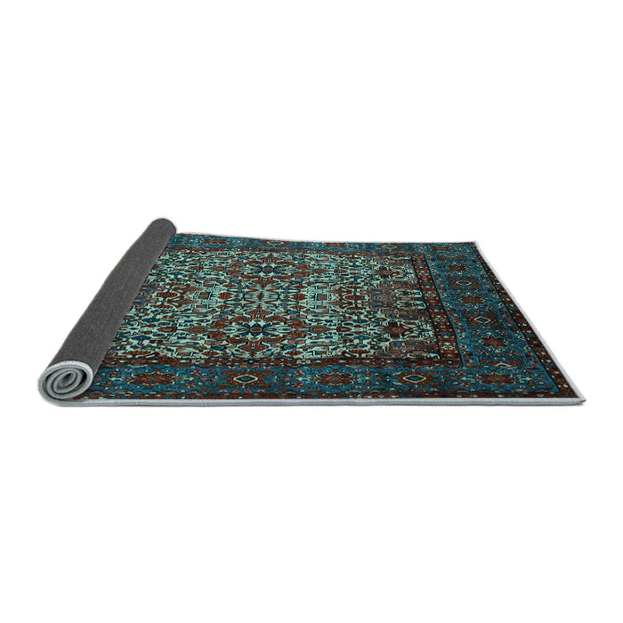Sideview of Persian Light Blue Traditional Rug, tr2219lblu