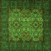 Serging Thickness of Persian Green Traditional Rug, tr2219grn