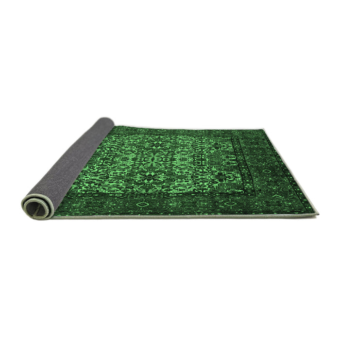 Sideview of Persian Emerald Green Traditional Rug, tr2219emgrn