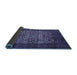 Sideview of Persian Blue Traditional Rug, tr2219blu