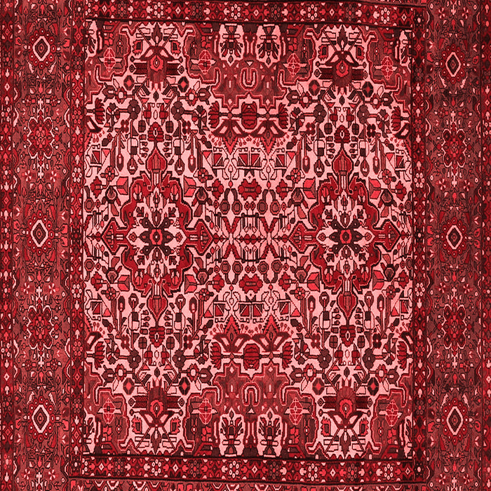 Machine Washable Persian Red Traditional Rug, wshtr2219red
