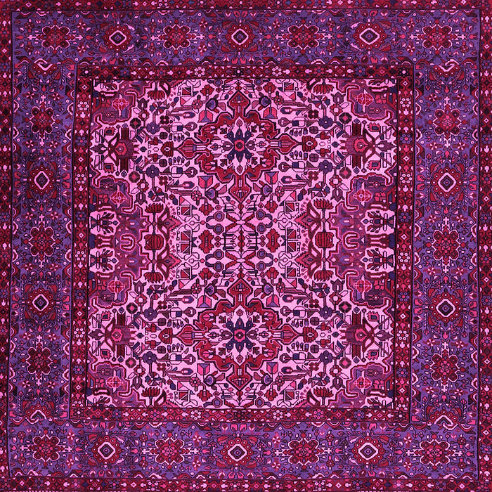 Square Persian Pink Traditional Rug, tr2219pnk