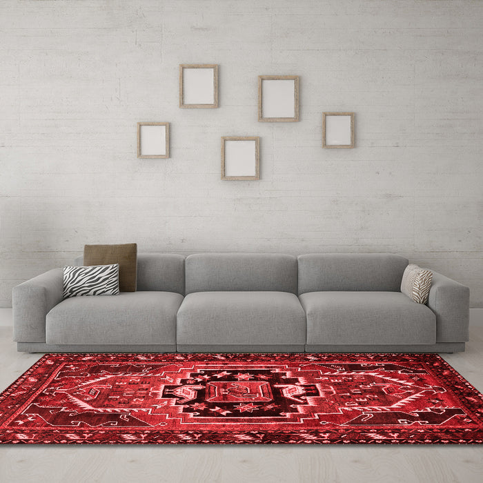 Traditional Red Washable Rugs