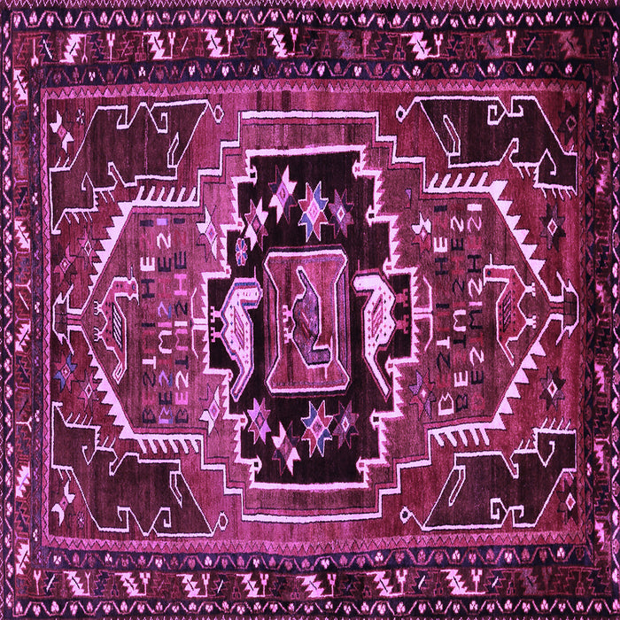Square Persian Purple Traditional Rug, tr221pur