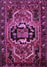 Machine Washable Persian Purple Traditional Area Rugs, wshtr221pur