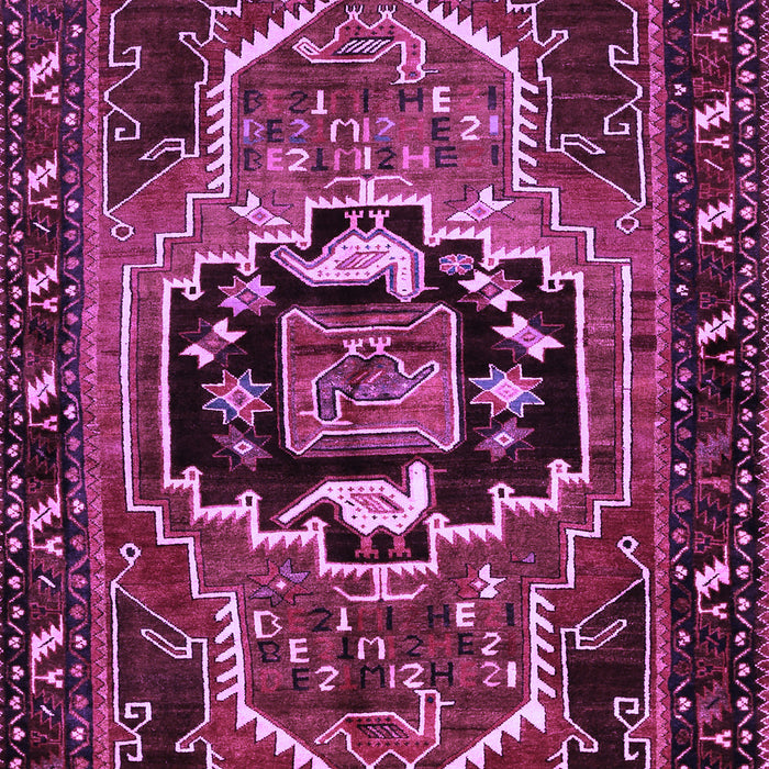 Machine Washable Persian Purple Traditional Area Rugs, wshtr221pur