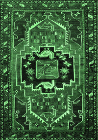 Persian Emerald Green Traditional Rug, tr221emgrn