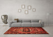 Machine Washable Persian Orange Traditional Area Rugs in a Living Room, wshtr221org