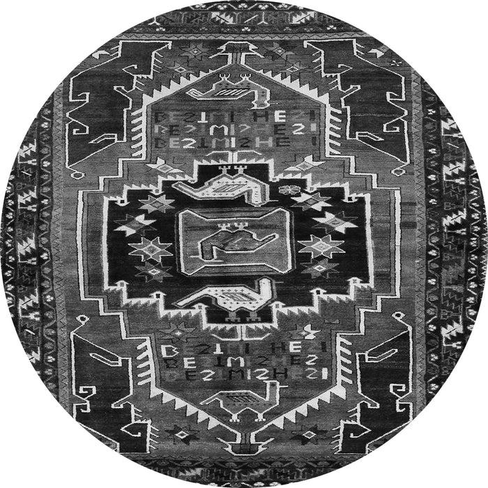 Square Persian Gray Traditional Rug, tr221gry