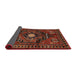 Sideview of Traditional Sienna Brown Persian Rug, tr222