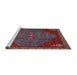 Sideview of Machine Washable Traditional Tomato Red Rug, wshtr2220