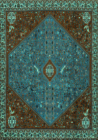 Persian Turquoise Traditional Rug, tr2220turq
