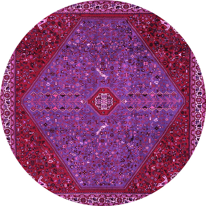 Round Persian Pink Traditional Rug, tr2220pnk