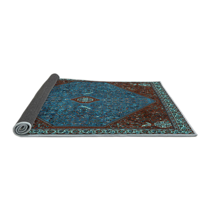 Sideview of Persian Light Blue Traditional Rug, tr2220lblu