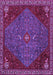 Machine Washable Persian Purple Traditional Area Rugs, wshtr2220pur