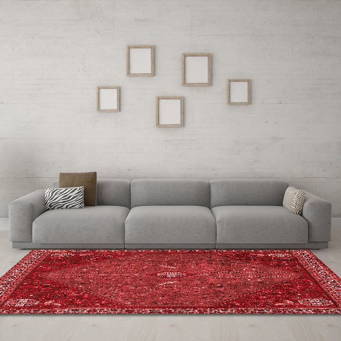 Traditional Red Washable Rugs