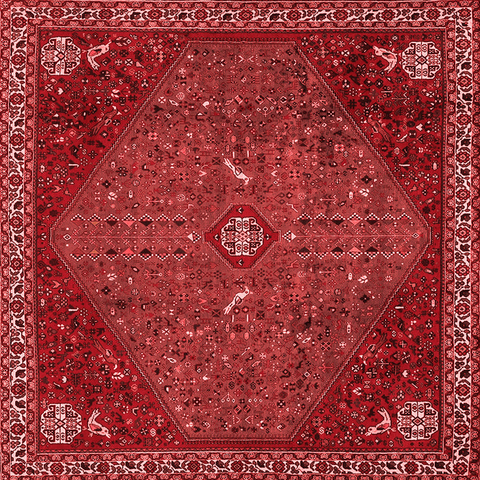 Machine Washable Persian Red Traditional Rug, wshtr2220red