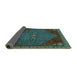 Sideview of Persian Turquoise Traditional Rug, tr2220turq