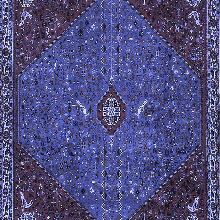 Machine Washable Persian Blue Traditional Rug, wshtr2220blu
