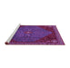 Sideview of Machine Washable Persian Purple Traditional Area Rugs, wshtr2220pur