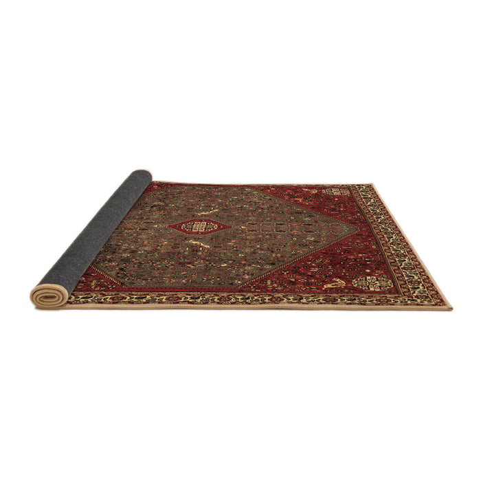 Sideview of Persian Brown Traditional Rug, tr2220brn