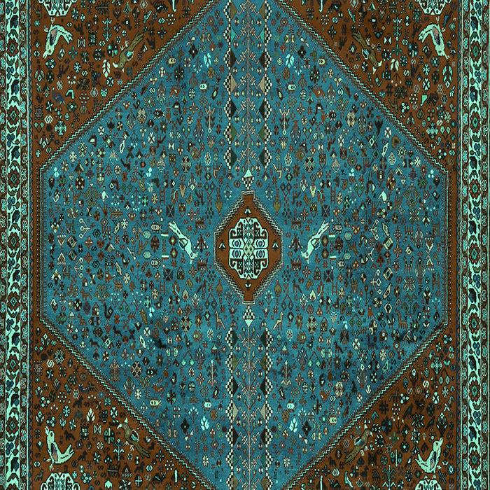 Machine Washable Persian Turquoise Traditional Area Rugs, wshtr2220turq