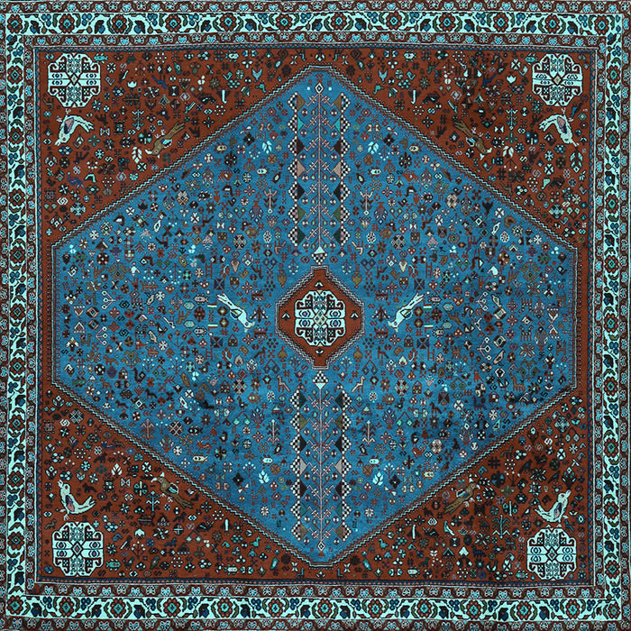 Square Persian Light Blue Traditional Rug, tr2220lblu