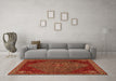 Machine Washable Persian Orange Traditional Area Rugs in a Living Room, wshtr2220org