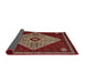 Sideview of Traditional Crimson Red Persian Rug, tr2221