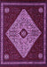 Machine Washable Persian Purple Traditional Area Rugs, wshtr2221pur