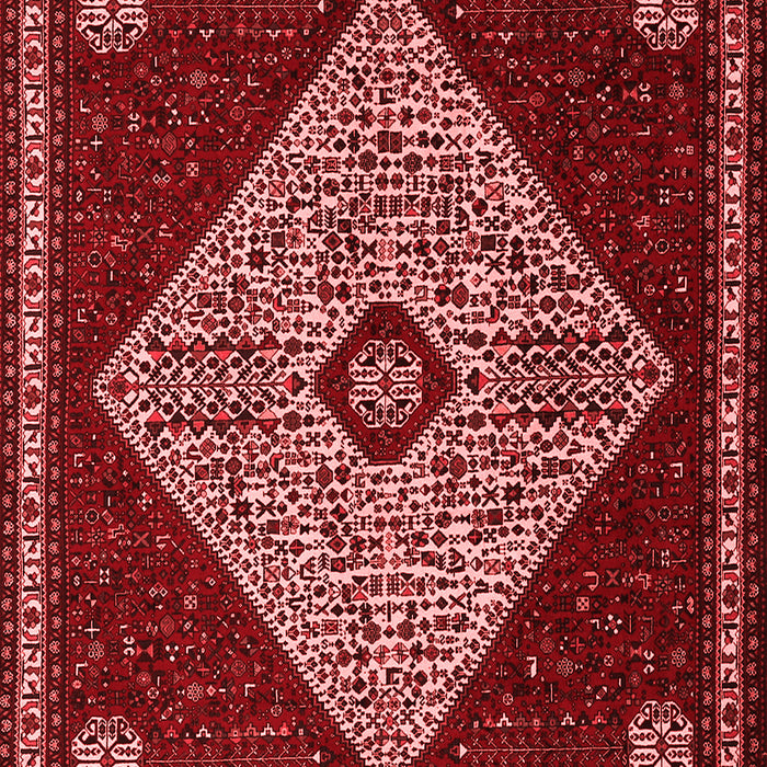 Machine Washable Persian Red Traditional Rug, wshtr2221red