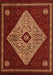 Serging Thickness of Machine Washable Persian Orange Traditional Area Rugs, wshtr2221org