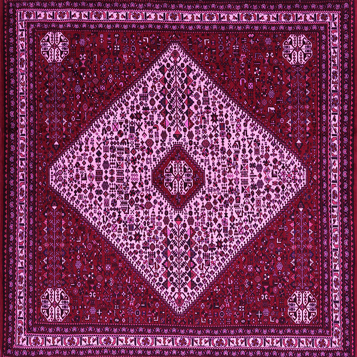 Square Persian Pink Traditional Rug, tr2221pnk