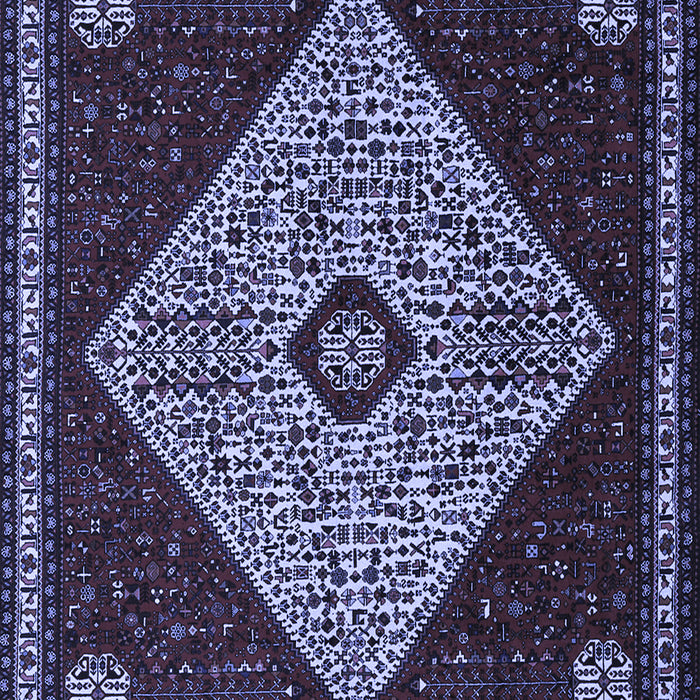 Machine Washable Persian Blue Traditional Rug, wshtr2221blu
