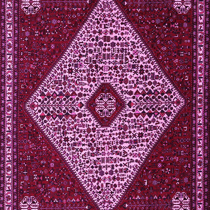 Machine Washable Persian Pink Traditional Rug, wshtr2221pnk