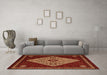 Machine Washable Persian Orange Traditional Area Rugs in a Living Room, wshtr2221org