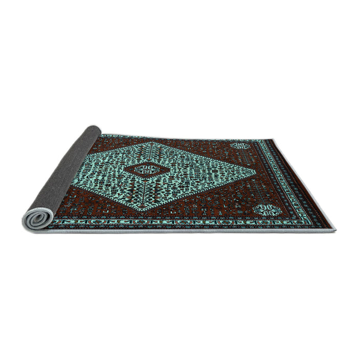 Sideview of Persian Light Blue Traditional Rug, tr2221lblu
