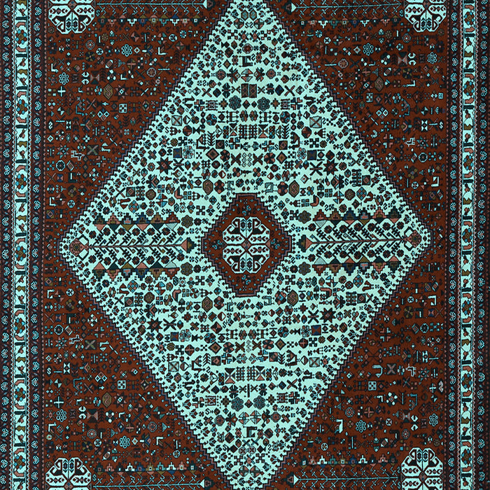 Machine Washable Persian Light Blue Traditional Rug, wshtr2221lblu