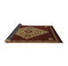 Sideview of Persian Brown Traditional Rug, tr2221brn