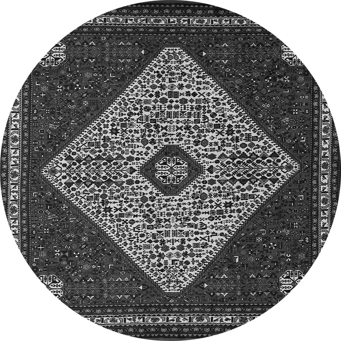 Square Persian Gray Traditional Rug, tr2221gry