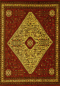 Persian Yellow Traditional Rug, tr2221yw